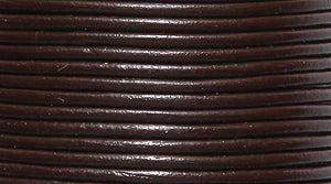 10LC156: Leather Cord Red Brown 1mm 25MTR