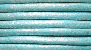 20CH664-25: Waxed Cord Pearl Aqua 2mm 25MTR SP
