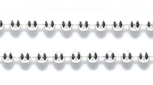 2CX1812: Ball Chain 2.3mm Silver 1FT