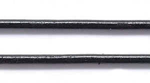 2LC109-50: Greek Leather Cord Black 1.5-2mm 2MTR