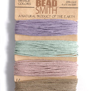 5TH525-VI: Hemp 1mm 4 Color Vintage 20lbs 30 Ft Ea