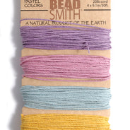 5TH525-PA: Hemp 1mm 4 Color Pastel 20lbs 30 Ft Ea