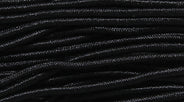 06CH109-E: Black Fabric Elastic .6mm 100 Meter/300 Feet 1 Spool