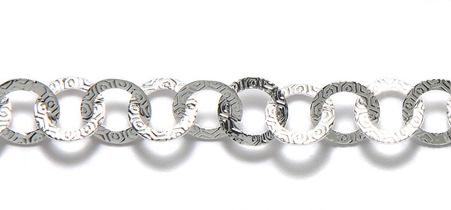 CX930-S: Chain 9mm TEXTR Flat Round 6mmID SPL 6"