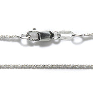 CX138-SS18: SS Necklace .9mm Twisted Diamond Rope 18"