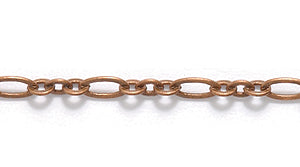 9CX857: Chain 2mm Ring & Oval ANT CPPR 1FT