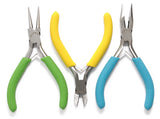 MS150: BeadSmith 3 Piece Economy Plier Set Cushion Grips