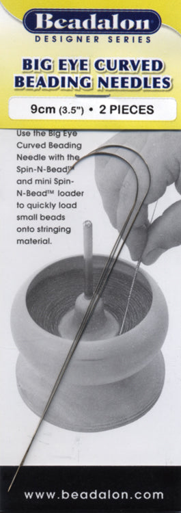 BeadSmith Big Eye Needles 4-Pack - Easy-Thread Long Needles For Beading And Sewing