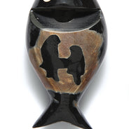 HR102-3: Water Buffalo Horn Fish Whistle 2.5IN - 1PC