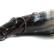 HR112: Horn Bugle w/Leather Strap 12-15IN