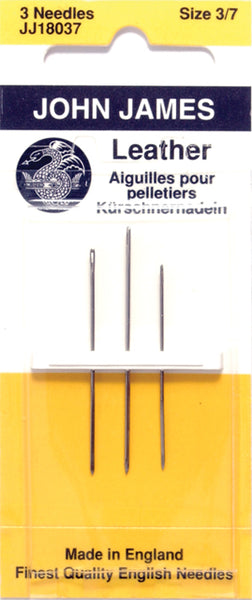 FI281-L: JJ180-37 Needle Glover/Leather #3 #5 #7 John James 3PPK