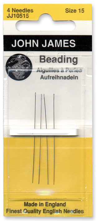 p*n様 needles JJ105-15: Needle John James Beading #15 JJ105-15 4PC – Shipwreck Beads