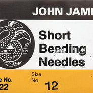 1FI280-12: Needle John James Short Beading #12 L4322-12S 25PC