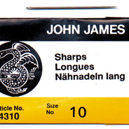 FI280-10: Needle John James Short Sharp #10 L4310-10 25PC