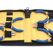 FI486-Z: 5 Piece Miniature Plier Set With Zip Pouch - Set