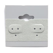 FI73-G: Earring Card Gray 1.5x1.5 100PC