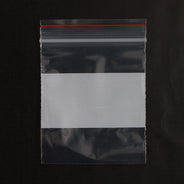 FI762-34: Plastic Bags Zip-close 3x4IN White-100PC