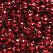 MS599 44: Red Mardi Gras Throw Beads 12STR
