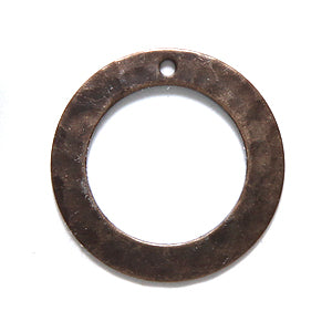 VJ3220: Vintaj Hammered Ring 19mm