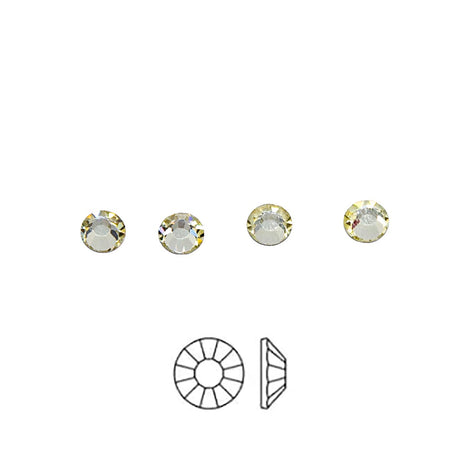 20RH222: Preciosa Chaton Rose Viva Ss20 Jonquil-144PC