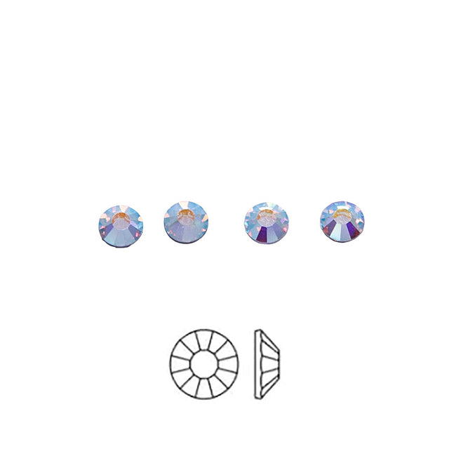20RH512-H: Preciosa Chaton Viva Ss20 Crystal AB H/Fix-144PC
