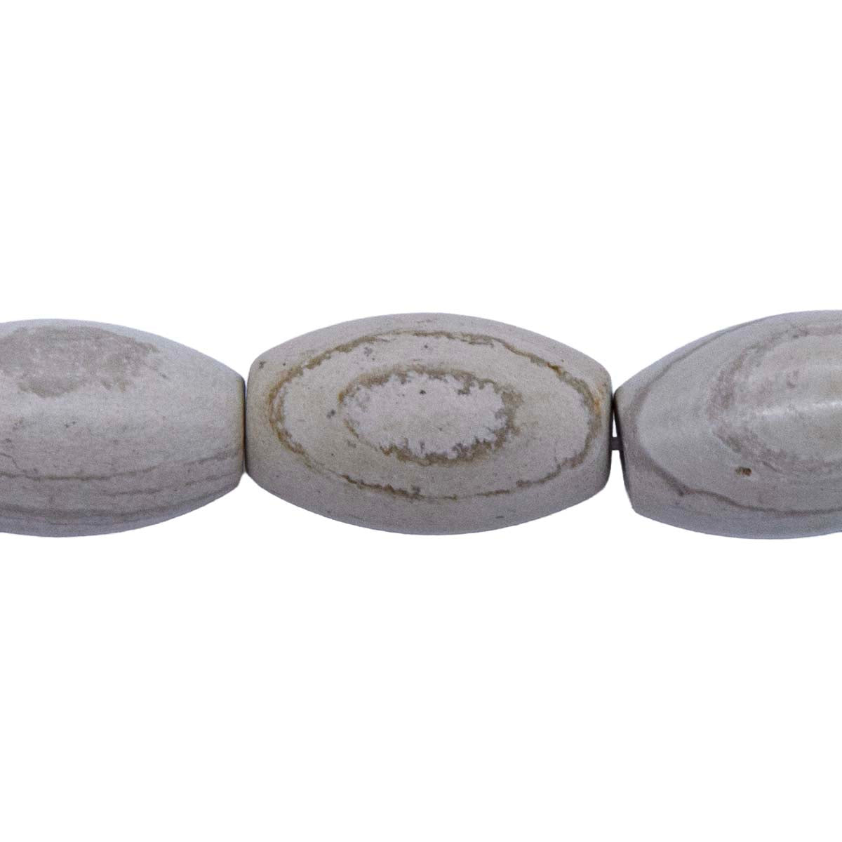 20ST417: Banded Jasper Stone Barrel Strand 12x20mm