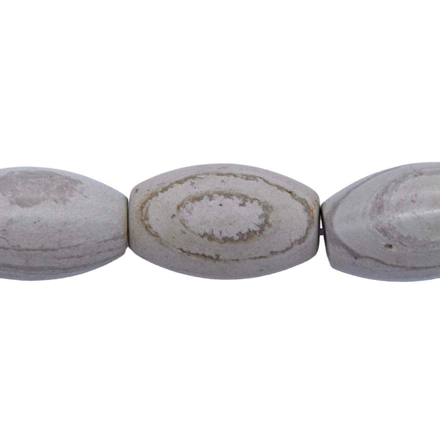 20ST417: Banded Jasper Stone Barrel Strand 12x20mm