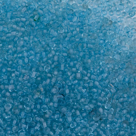 Antique Venetian Micro Seed Bead Transparent Aquamarine #1 (20/0) - 10 Grams