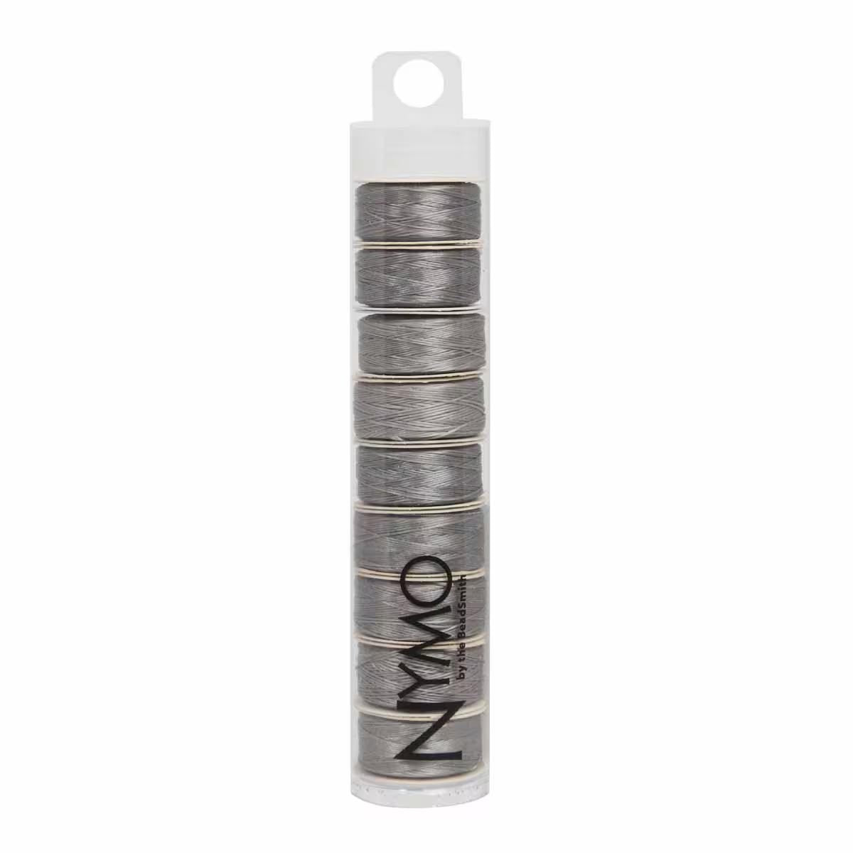 20TN105-B: Thread Nymo Grey Size B 72yd x10 Bobbins