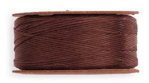 20TN158-BR: Nymo Nylon Beading Thread Brown Size B 72 Yard Bobbin - 1PPK