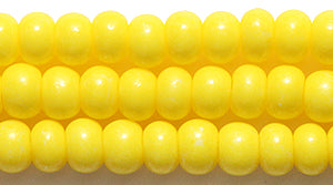 6SB122-ITR: CZ Seed Bead Intensive Opaque Yellow 6/0-6STR