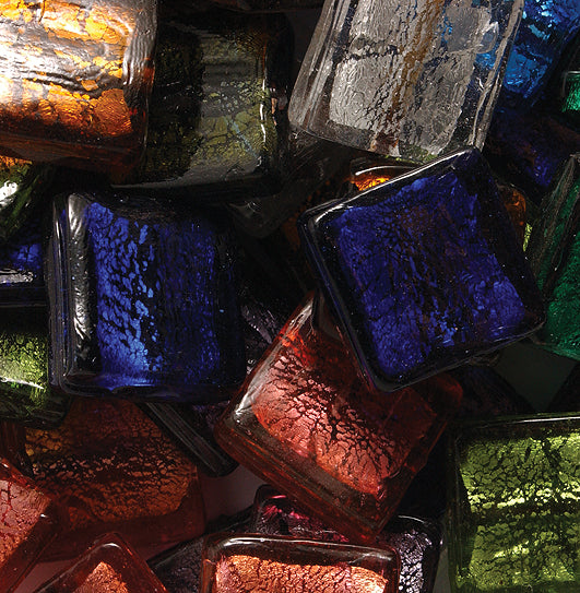 25VE525-SL: MIX Square Silver Lined 25mm AVG-100GM