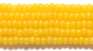 10SB922R: CZ Seed Bead Dyed Bright Yellow 10/0-1HK