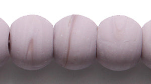 10IN196-M: Round Dusty Lilac 9-10mm 4MM ID Matte-24 IN STR