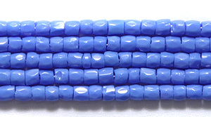 9SC172: CZ Seed Bead 3-cut Opaque Blue 9/0 5HK