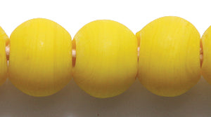 10IN127-M: Round Yellow 9-10mm 4MM ID Matte-STR