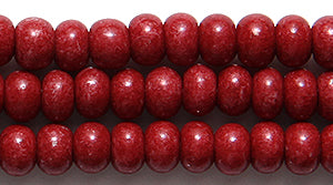 6SB147-ITR: CZ Seed Bead Intensive Opaque Mahogany Red 6/0-6STR