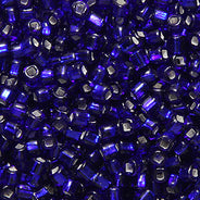 9EP478: Vintage French S/L Cobalt Blue SQ Hole 9/0 250GM