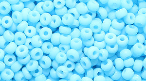 12SK164-M: Japanese Opaque MED Turquoise Blue Matte 12/0 500GM