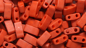53SD136-M: Miyuki 1/2 Tila Burnt Sienna Matte 2.3x5 10GM