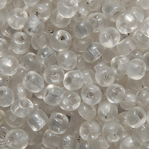 7SV212-QU: Vintage Venetian Seed Bead Clear #1 Square Hole Unfinished 7/0 - 500 Grams
