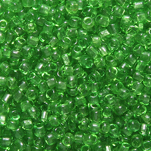 11SV283-4Q: VIN VEN TRNS Yellow Green #4 SQ Hole 11/0 -