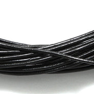 10LC109-5: Leather Cord Black 1mm 5MTR