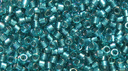 14SD786-ABR: DB1769 Delica Aqua Green Line Teal AB 11/0 - 9GM