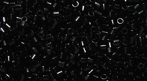 15SD109R: DBS0010 Delica Opaque Black 15/0 - 9GM