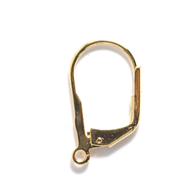 FI43-GR: Earring Lever Back Gold-2PR