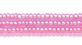 11SB494-YRR: CZ Seed Bead SIL-Line Dyed Dark Pink 11/0 Round Hole-1HK