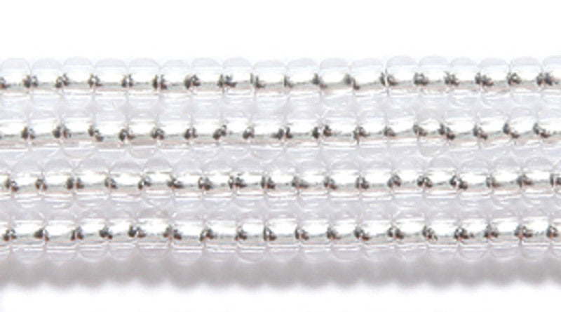 10SB412-RHR: CZ Seed Bead SIL-Line Crystal Round Hole 10/0-1HK