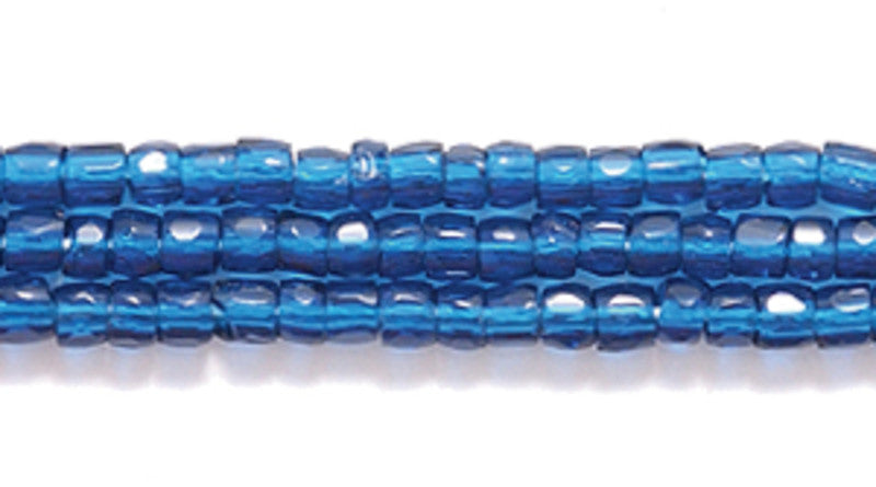 9SC269: CZ Seed Bead 3-cut TR Montana Blue 9/0 5HK