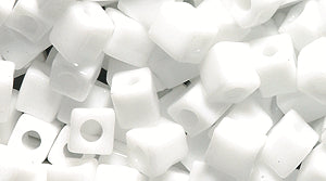 52SD112: Miyuki Cube OPQ White 4mm 25GM